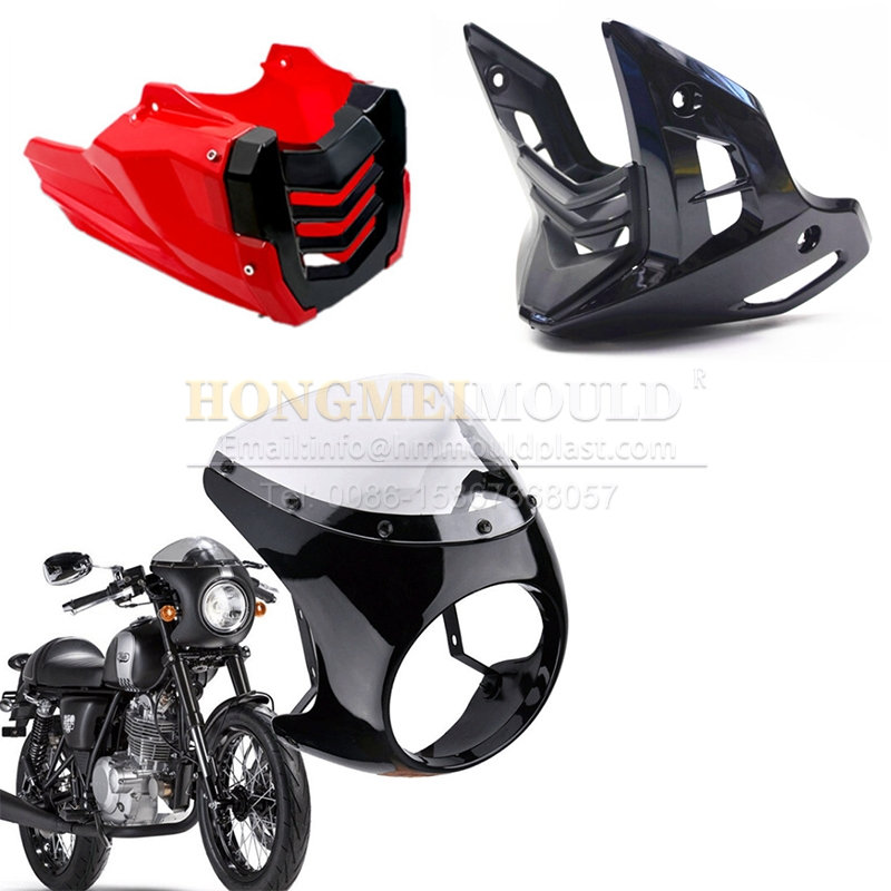 Forma na kapotu deflektoru motocyklu